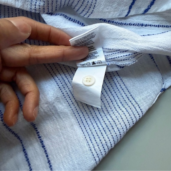 Sundry Destinations Stripe Shirt Dress Cotton Travel Print Size 4 / Small - Picture 10 of 11